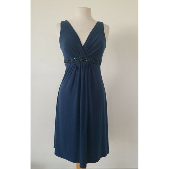 B. Darlin Dark Turquoise Dress with Sequin Belt size 7/8 - Picture 1 of 6